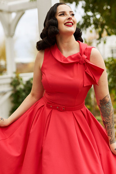 Coral swing outlet dress